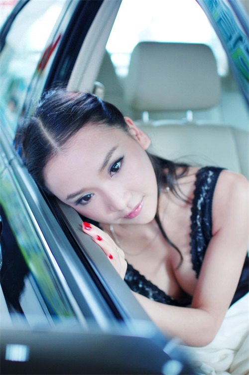 美女模特 冰冰 车展写真