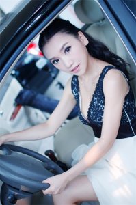 ​美女模特 冰冰 车展写真