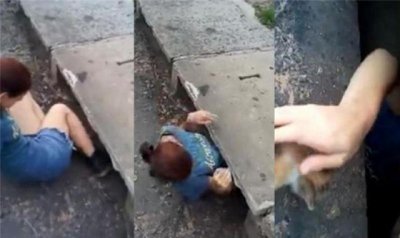 ​钻入下水道的女子，事情的真相却让人傻眼...