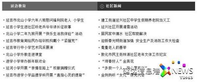 ​延边信息港网站新增设“延边教育”“社区新闻”两大版块
