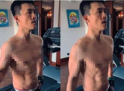 ​杜淳网络大晒肌肉照，脱掉背心露出八块腹肌，健硕身材显自律