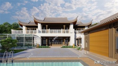 ​中式四合院别墅设计，堪称合院中的豪宅，大气雅致、悠然自得