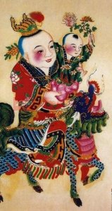 ​天上麒麟儿，地上状元郎！麒麟送子，愿你儿女双全，吉祥满屋