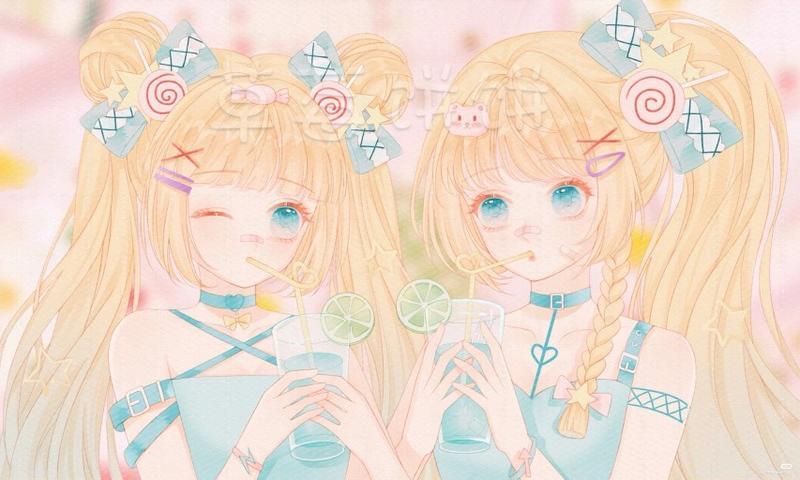 两个女孩的友谊简笔画(两个女孩的友谊简笔画怎么画)