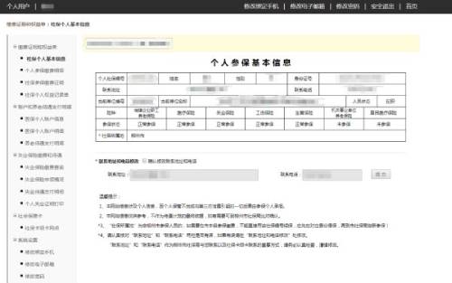 个人参保基础信息