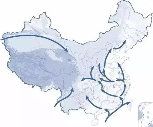 玉米传入中国走向图