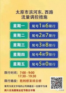 ​太原交警发布最新限行通知！2024年-2026年~