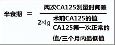 ​半衰期公式推导方法(肿瘤标志物CA125是不是越低越好？肿瘤标志物三大问题详