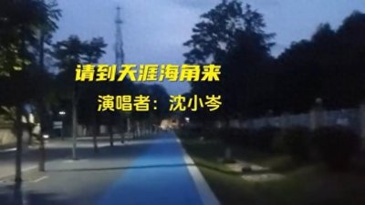 ​沈小岑演唱《请到天涯海角来》,醉人的歌声,让你百听不厌