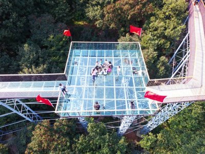 ​登封山水画廊摘星楼景区游记之二，树顶漫步一个超级炫酷炫的创意