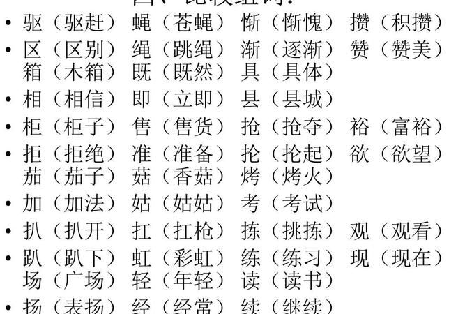 扬组什么词