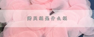 ​拷贝纸是什么纸