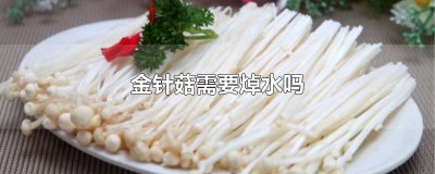 ​金针菇需要焯水吗