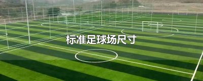 ​标准足球场尺寸