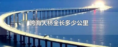​跨海大桥全长多少公里