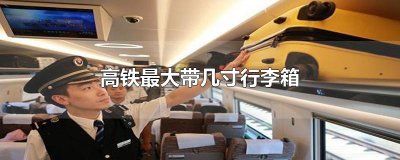 ​高铁最大带几寸行李箱