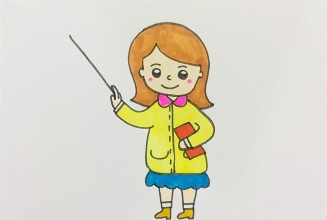 我们心中的老师怎么画