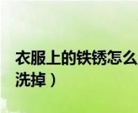 衣服铁锈怎么清洗掉