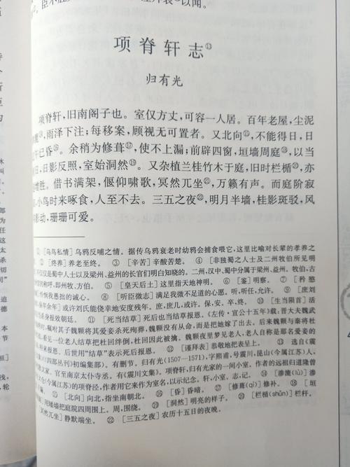 归有光项脊轩志原文（归有光项脊轩志原文及翻译）
